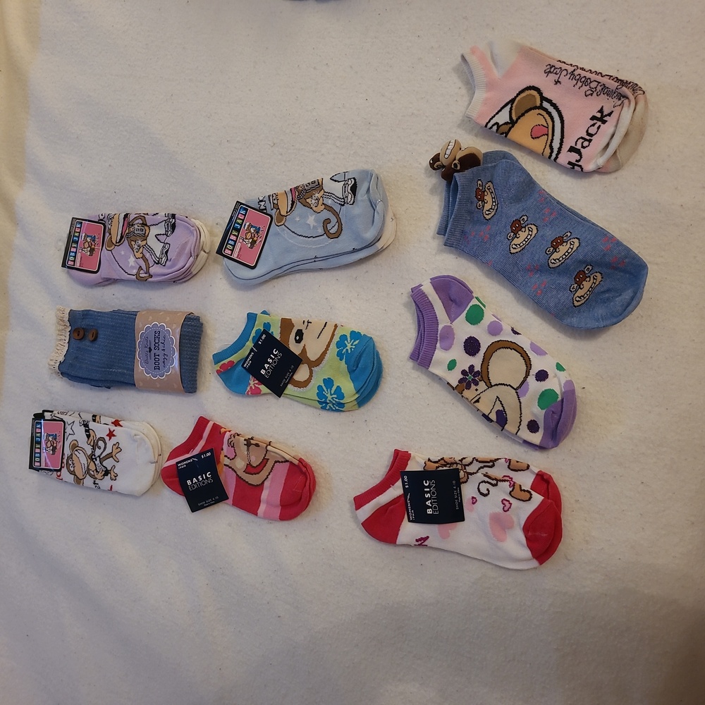 Bobby Jack socks and Basic Editions socks